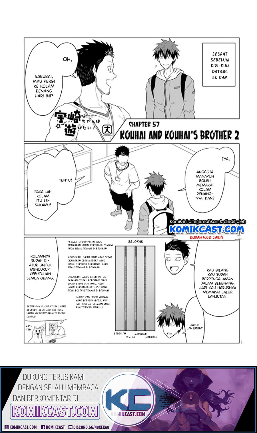 Baca Uzaki-chan wa Asobitai! - Chapter 57 halaman 2