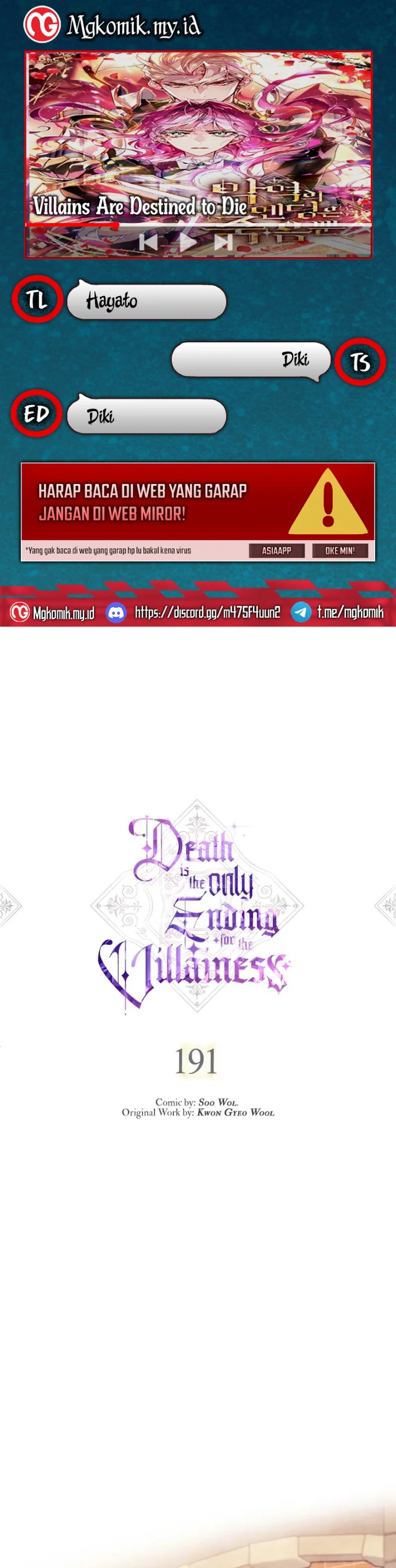 Baca Villains Are Destined to Die - Chapter 191 halaman 1