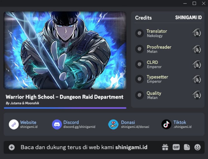 Baca Warrior High School – Dungeon Raid Department - Chapter 45 halaman 1