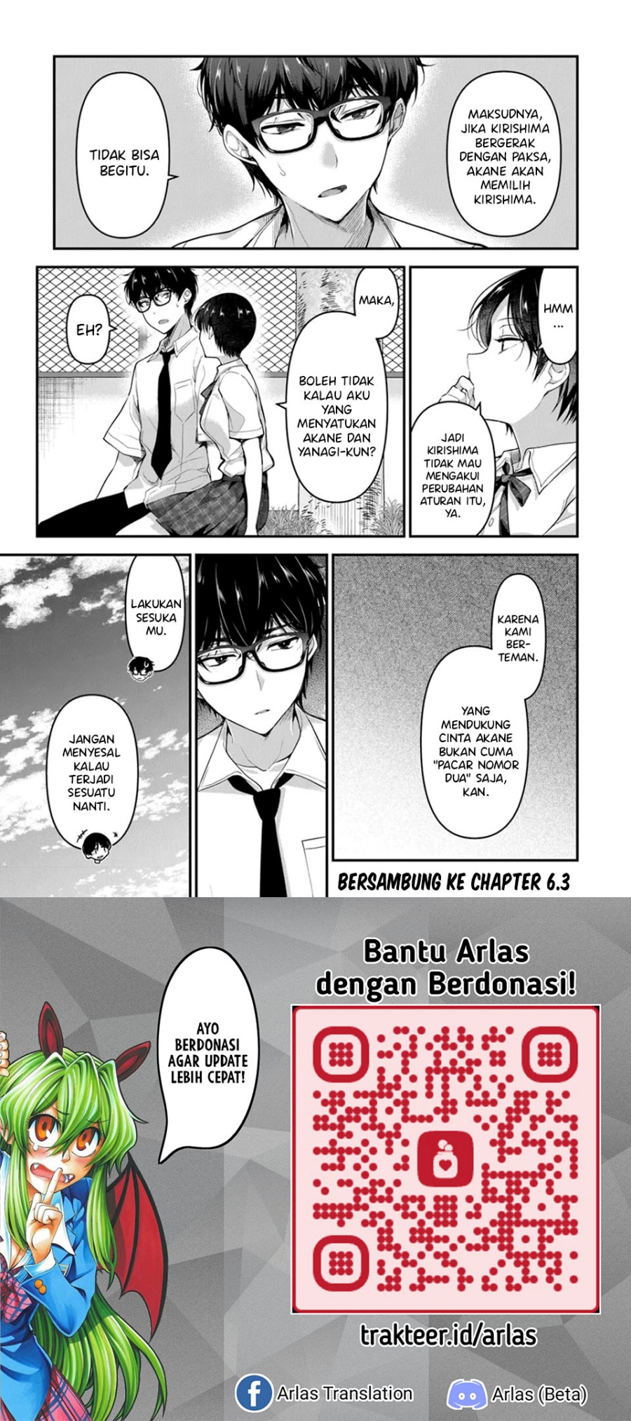 Baca Watashi, Nibanme no Kanojo de Ii kara. - Chapter 6.2 halaman 18