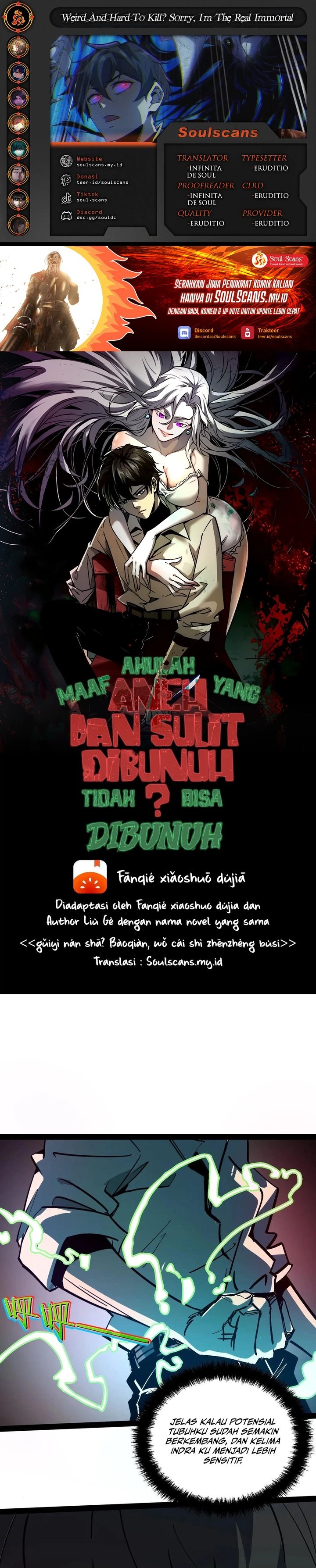 Baca Weird and Hard to Kill? Sorry, I'm the Real Immortal - Chapter 105 halaman 1