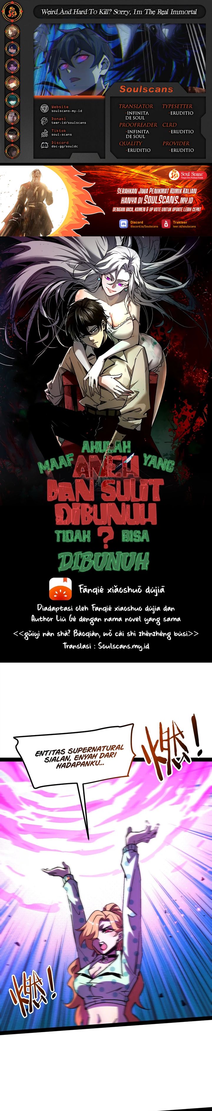 Baca Weird and Hard to Kill? Sorry, I'm the Real Immortal - Chapter 97 halaman 1