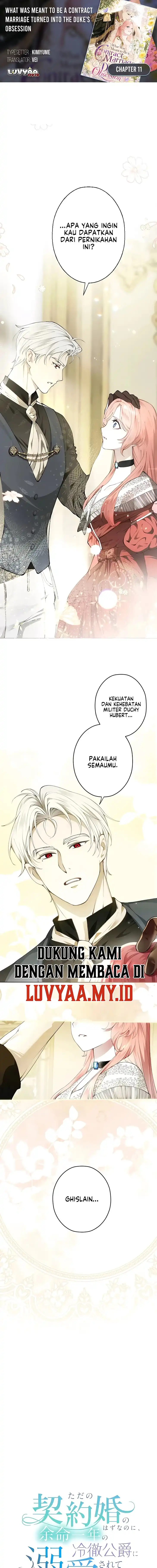 Baca What Was Meant to Be a Contract Marriage Turned Into the Duke’s Obsession - Chapter 11 halaman 1