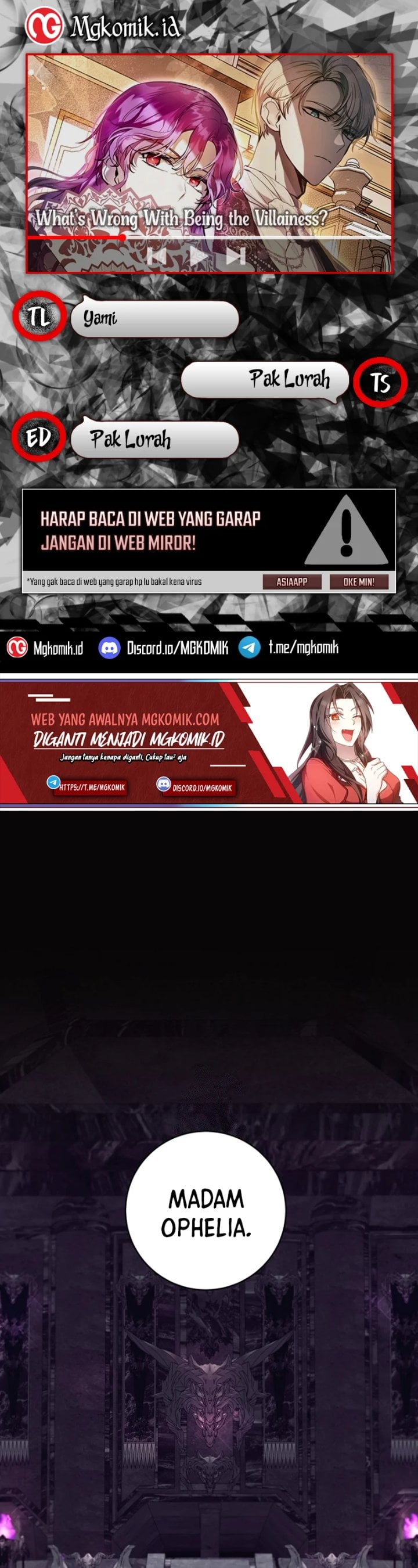 Baca What’s Wrong With Being the Villainess? - Chapter 57 halaman 1