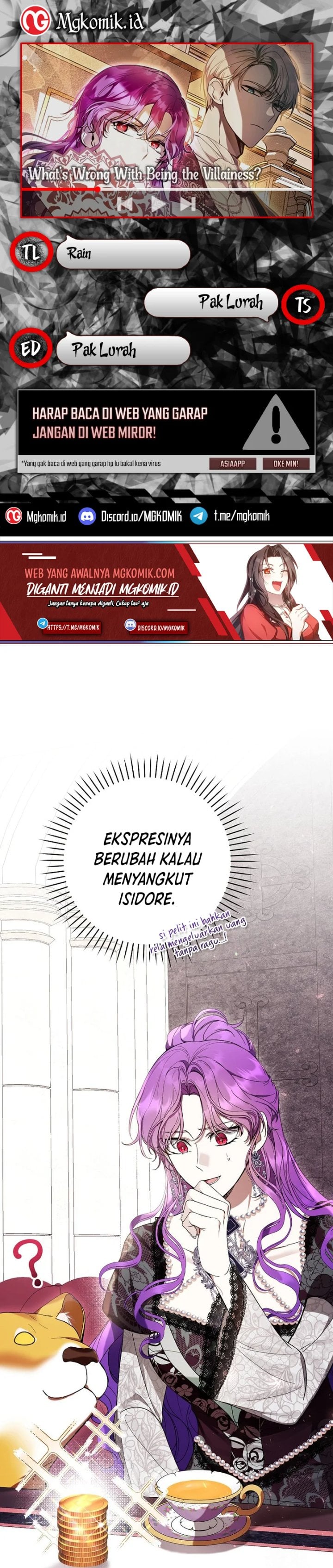 Baca What’s Wrong With Being the Villainess? - Chapter 59 halaman 1