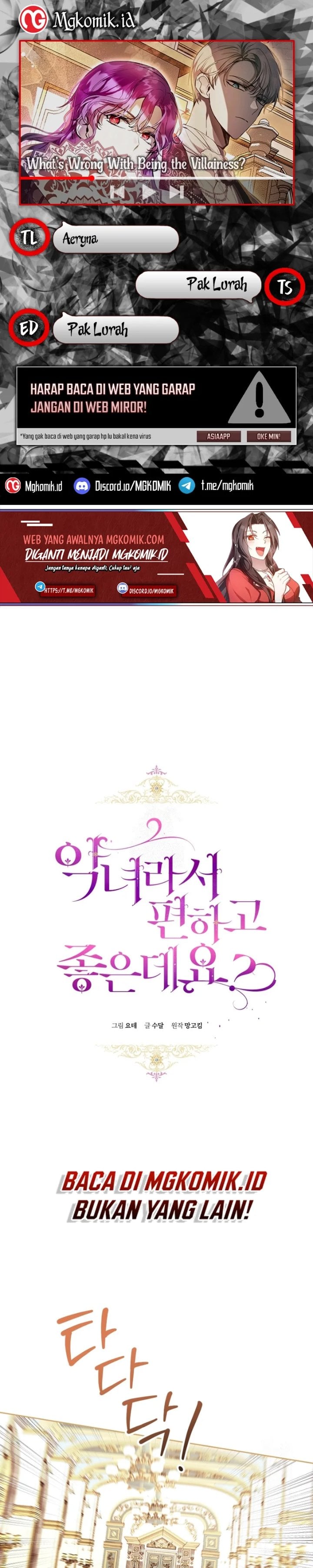Baca What’s Wrong With Being the Villainess? - Chapter 60 halaman 1
