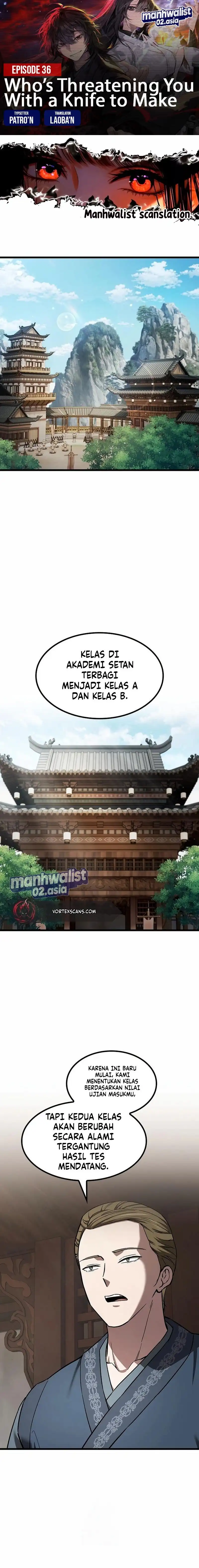 Baca Who's threatening you with a knife to make you a Heavenly Demon? (Did Someone Force You to Become the Heavenly Demon?) - Chapter 36 halaman 1