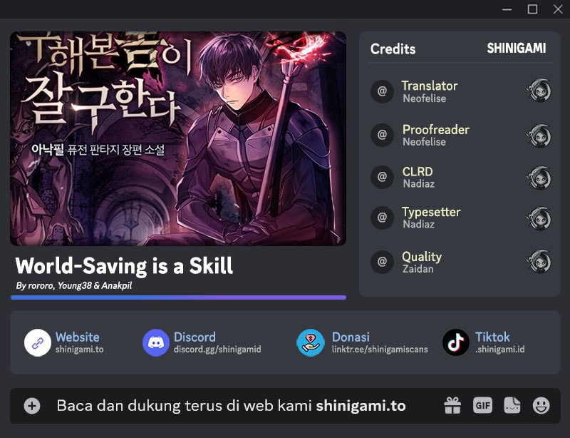 World-Saving is a Skill - Chapter 0 - Page 1