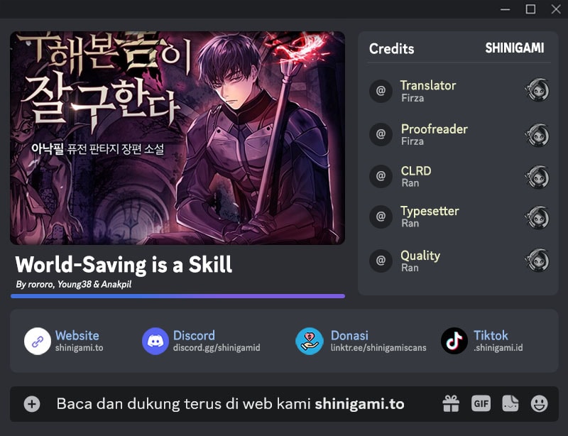 Baca World-Saving is a Skill - Chapter 26 halaman 1
