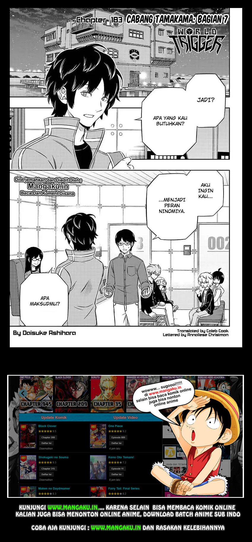 Baca World Trigger - Chapter 183 halaman 2