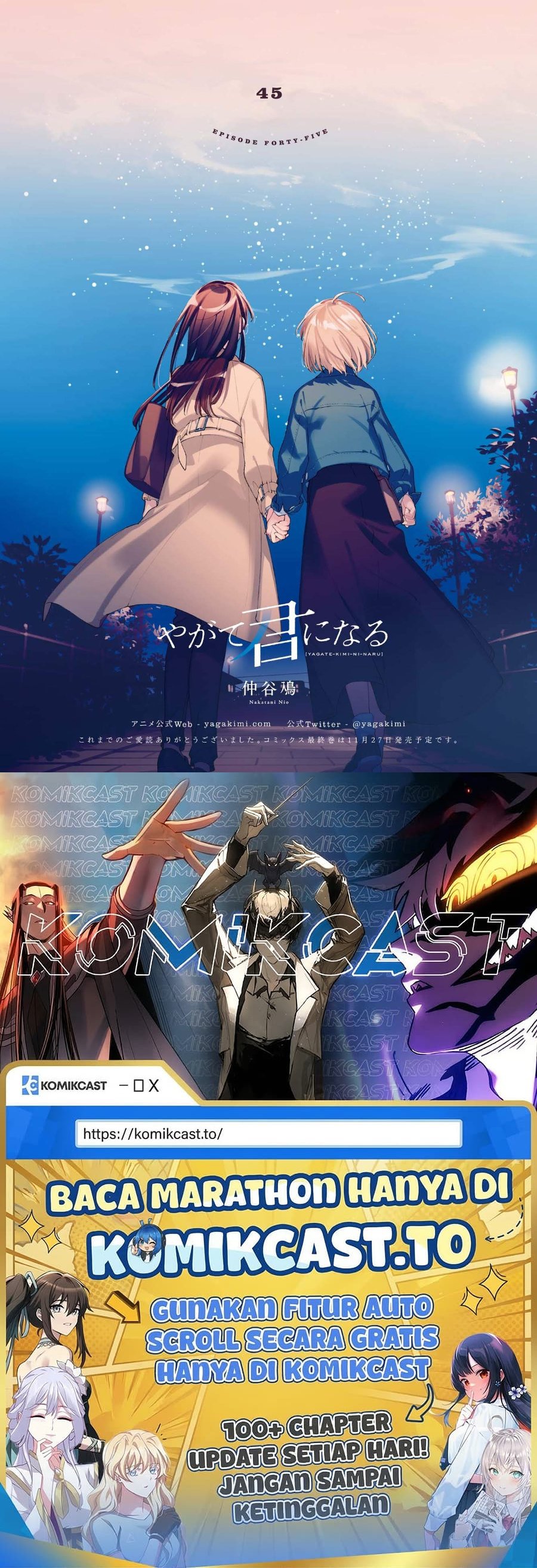 Baca Yagate Kimi ni Naru - Chapter 45 halaman 36