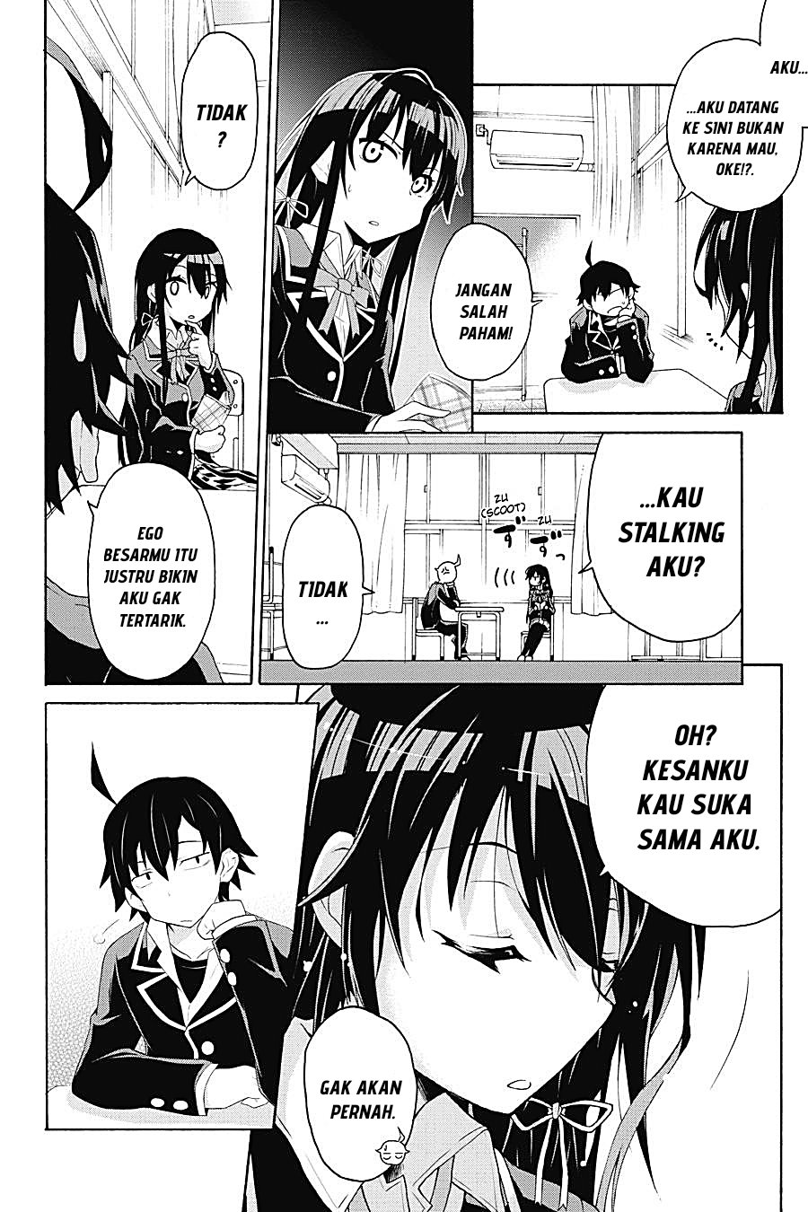 Baca Yahari Ore no Seishun Love Come wa Machigatteiru Chapter 1.2 Bahasa Indonesia page 18