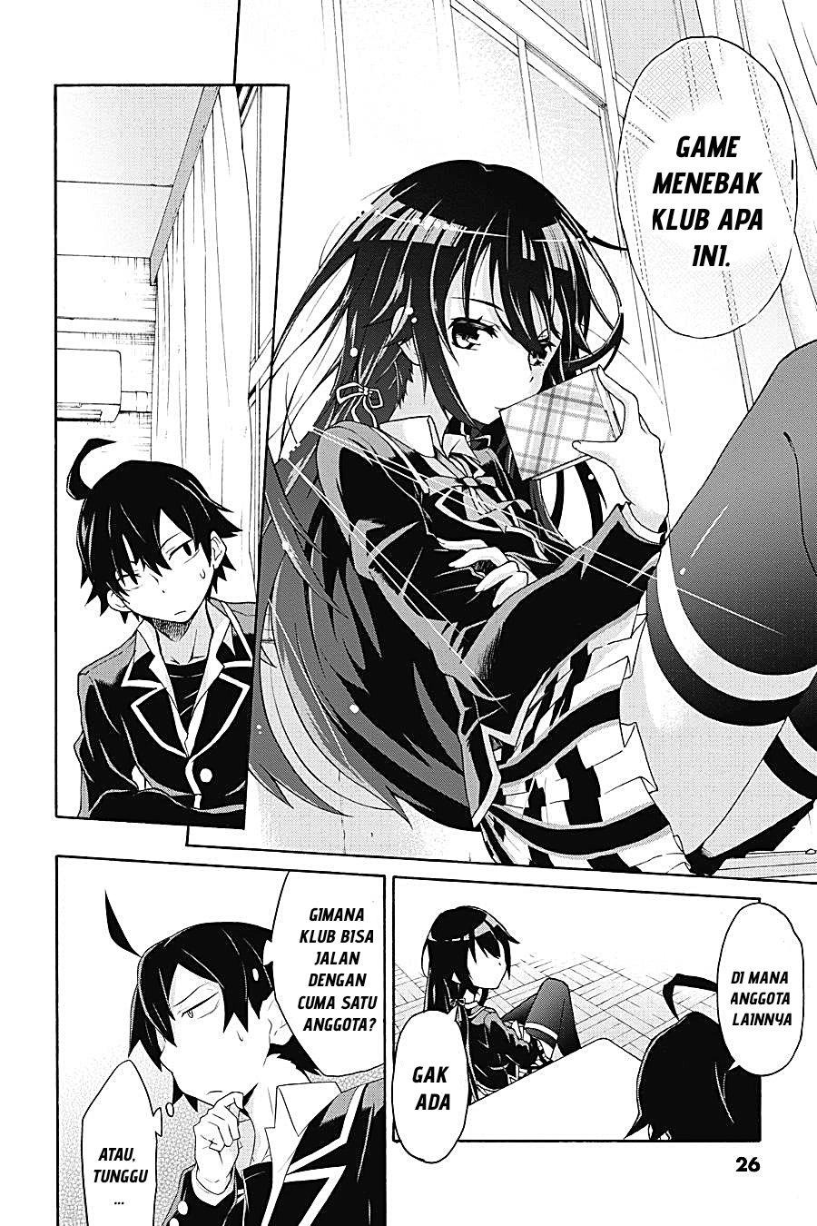 Baca Yahari Ore no Seishun Love Come wa Machigatteiru Chapter 1.2 Bahasa Indonesia page 22