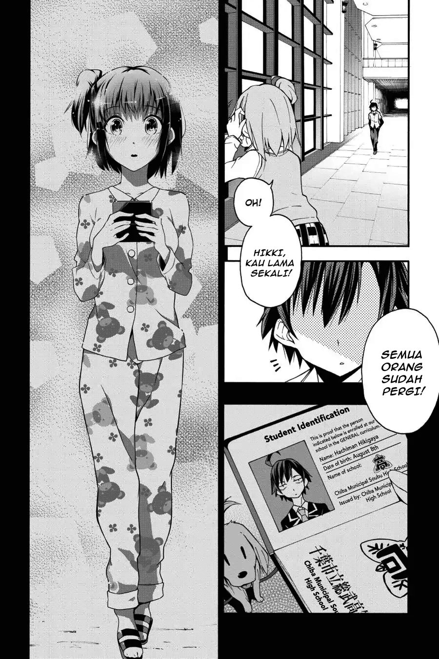 Baca Yahari Ore no Seishun Love Come wa Machigatteiru Chapter 13 Bahasa Indonesia page 28