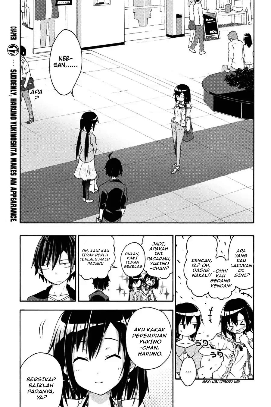 Yahari Ore no Seishun Love Come wa Machigatteiru Chapter 17 - Page 1