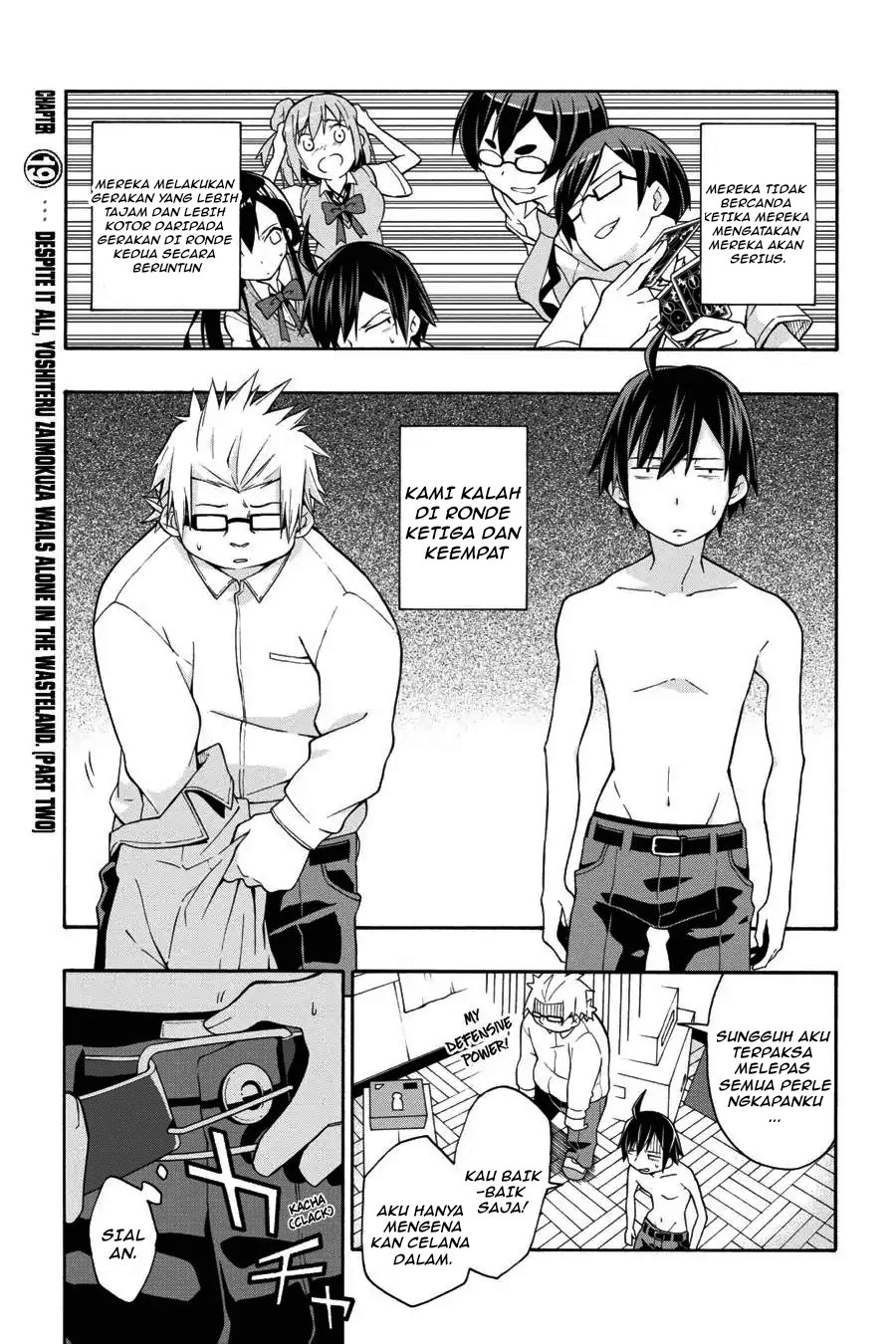 Baca Yahari Ore no Seishun Love Come wa Machigatteiru Chapter 19.1 Bahasa Indonesia page 6