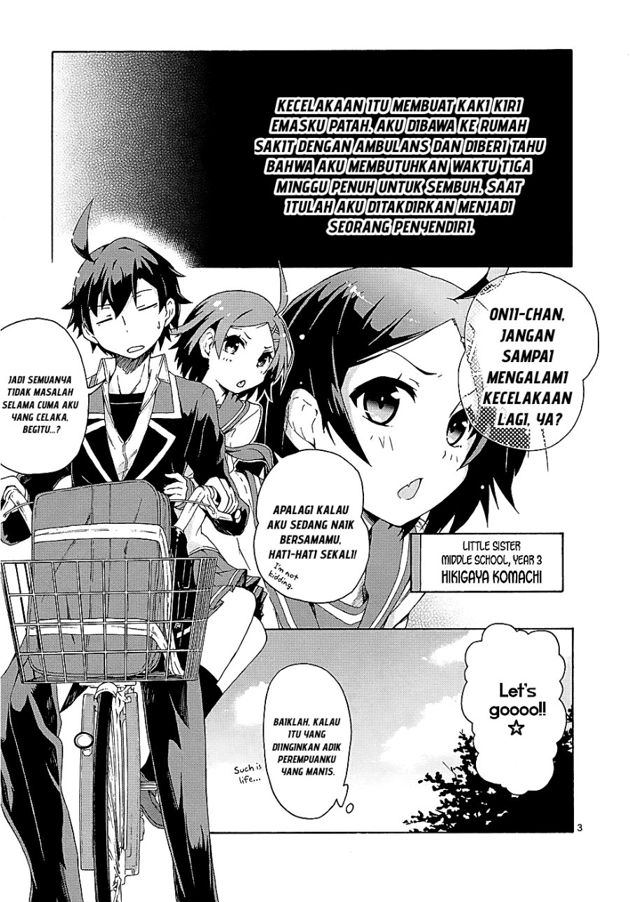 Baca Yahari Ore no Seishun Love Come wa Machigatteiru Chapter 2.1 Bahasa Indonesia page 10