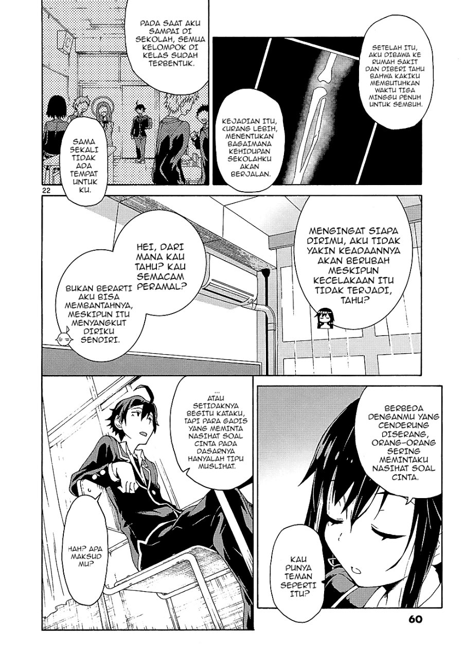 Baca Yahari Ore no Seishun Love Come wa Machigatteiru Chapter 2.2 Bahasa Indonesia page 24