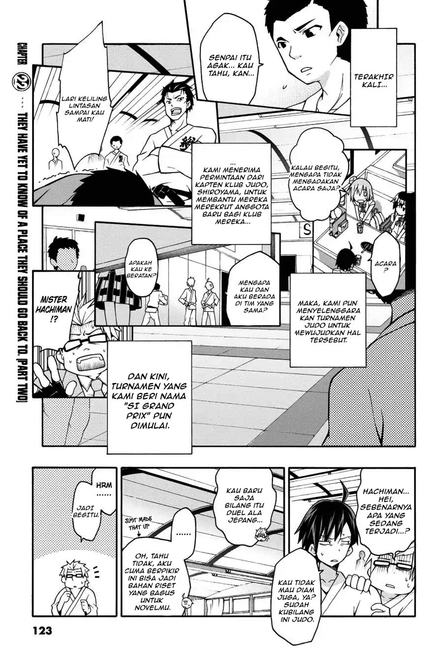Yahari Ore no Seishun Love Come wa Machigatteiru Chapter 21 - Page 1