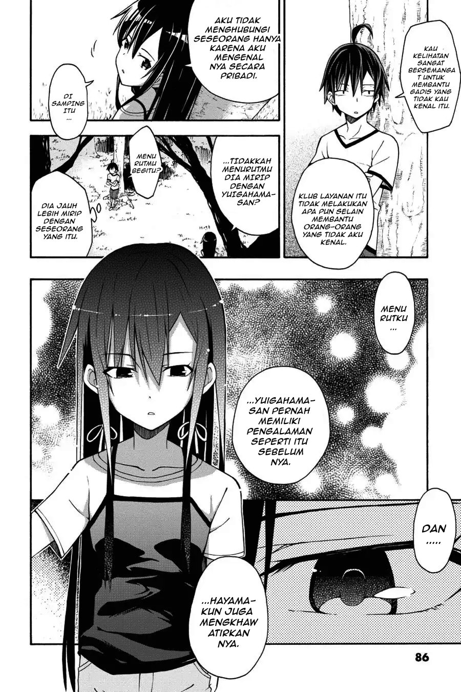 Baca Yahari Ore no Seishun Love Come wa Machigatteiru Chapter 25 Bahasa Indonesia page 56