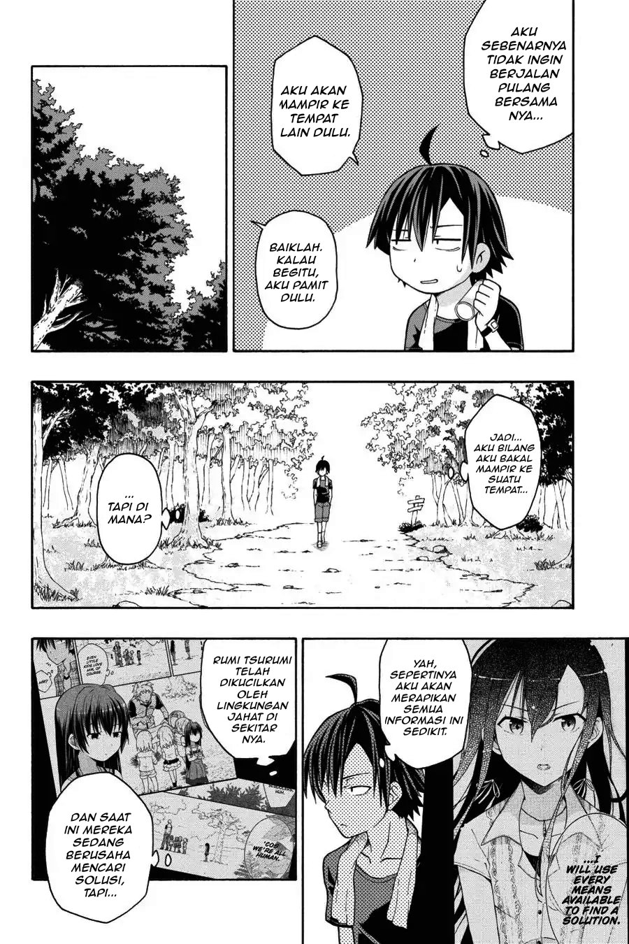 Baca Yahari Ore no Seishun Love Come wa Machigatteiru Chapter 26 Bahasa Indonesia page 22