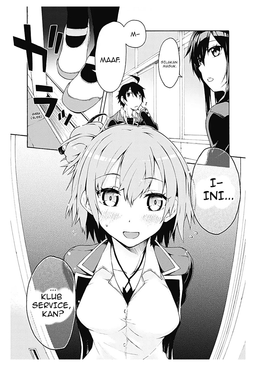 Baca Yahari Ore no Seishun Love Come wa Machigatteiru Chapter 3.1 Bahasa Indonesia page 8