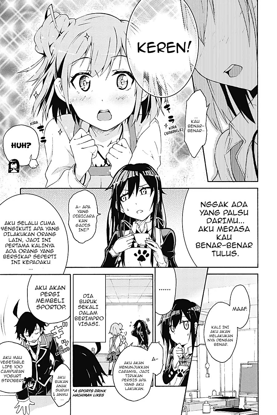 Baca Yahari Ore no Seishun Love Come wa Machigatteiru Chapter 3.2 Bahasa Indonesia page 12