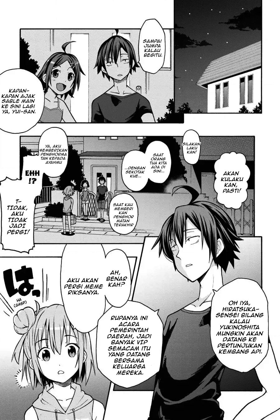 Baca Yahari Ore no Seishun Love Come wa Machigatteiru Chapter 32 Bahasa Indonesia page 44