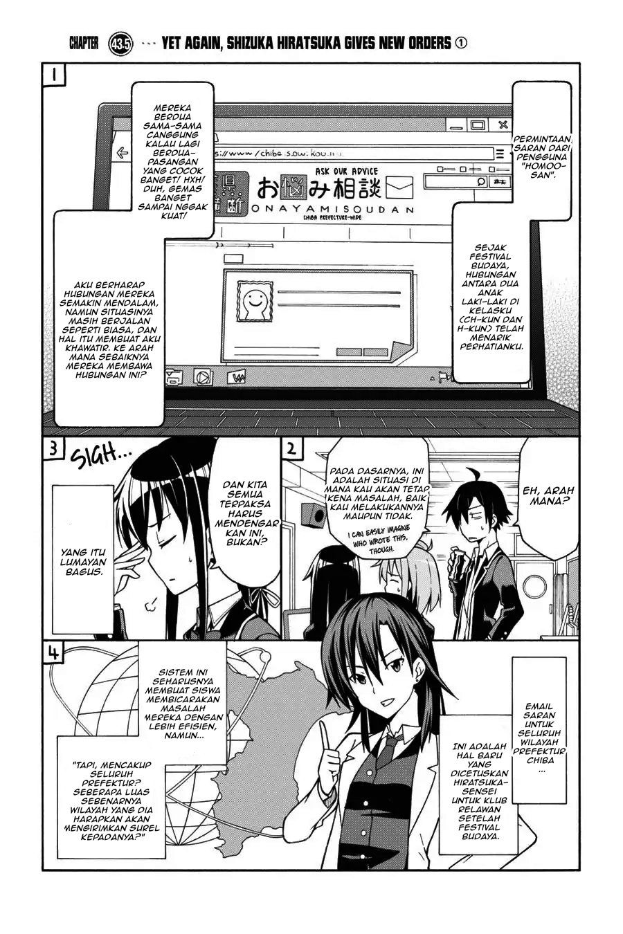 Baca Yahari Ore no Seishun Love Come wa Machigatteiru Chapter 40 Bahasa Indonesia page 74