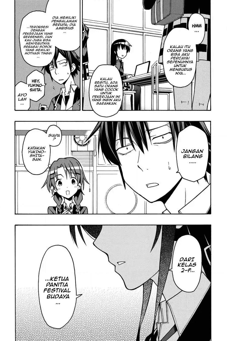 Baca Yahari Ore no Seishun Love Come wa Machigatteiru Chapter 43 Bahasa Indonesia page 26