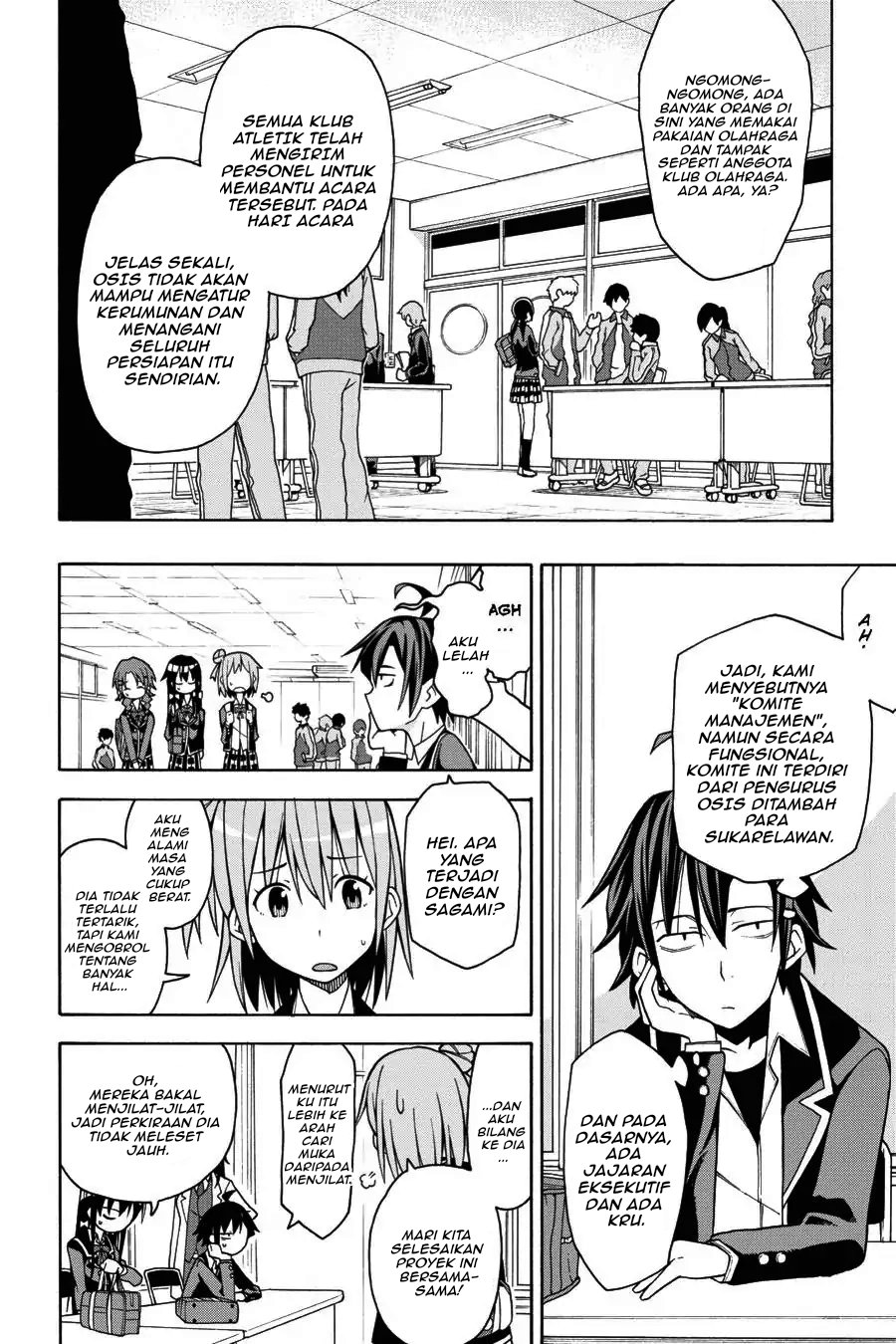 Baca Yahari Ore no Seishun Love Come wa Machigatteiru Chapter 43 Bahasa Indonesia page 34