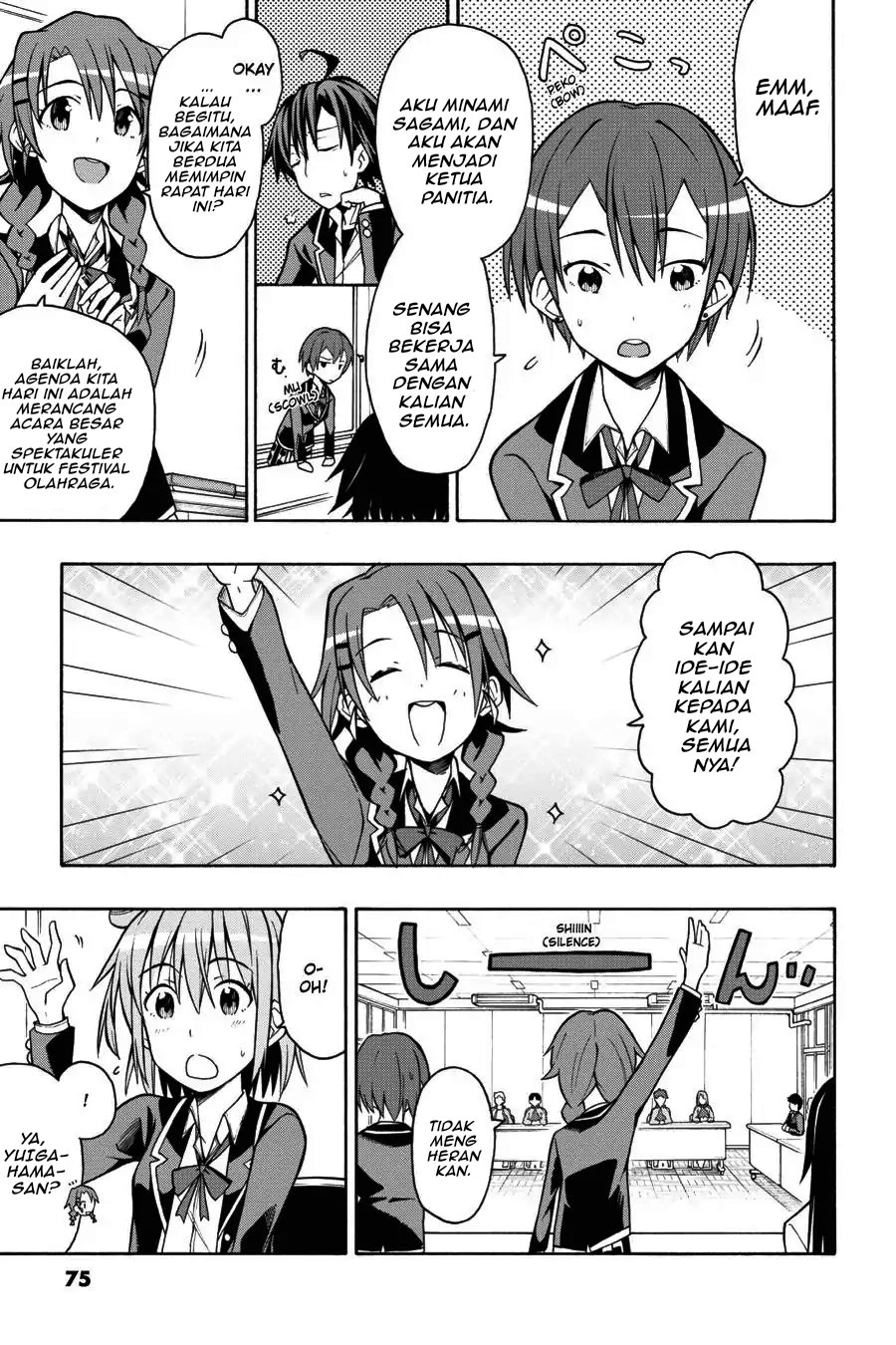 Baca Yahari Ore no Seishun Love Come wa Machigatteiru Chapter 43 Bahasa Indonesia page 40