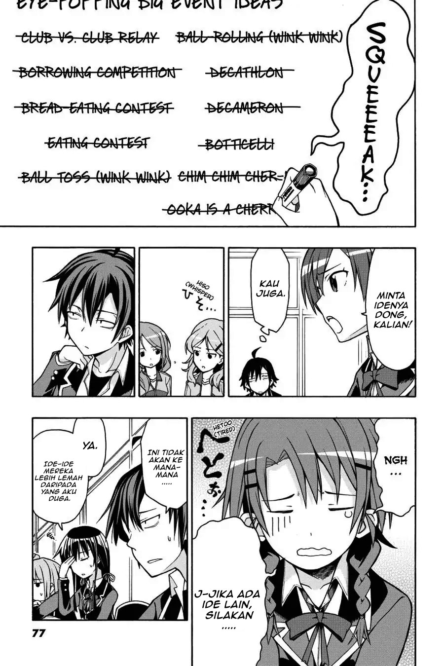 Baca Yahari Ore no Seishun Love Come wa Machigatteiru Chapter 43 Bahasa Indonesia page 44