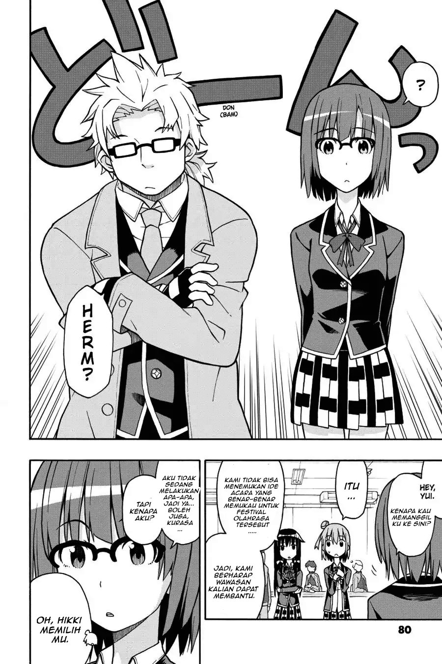 Baca Yahari Ore no Seishun Love Come wa Machigatteiru Chapter 43 Bahasa Indonesia page 50