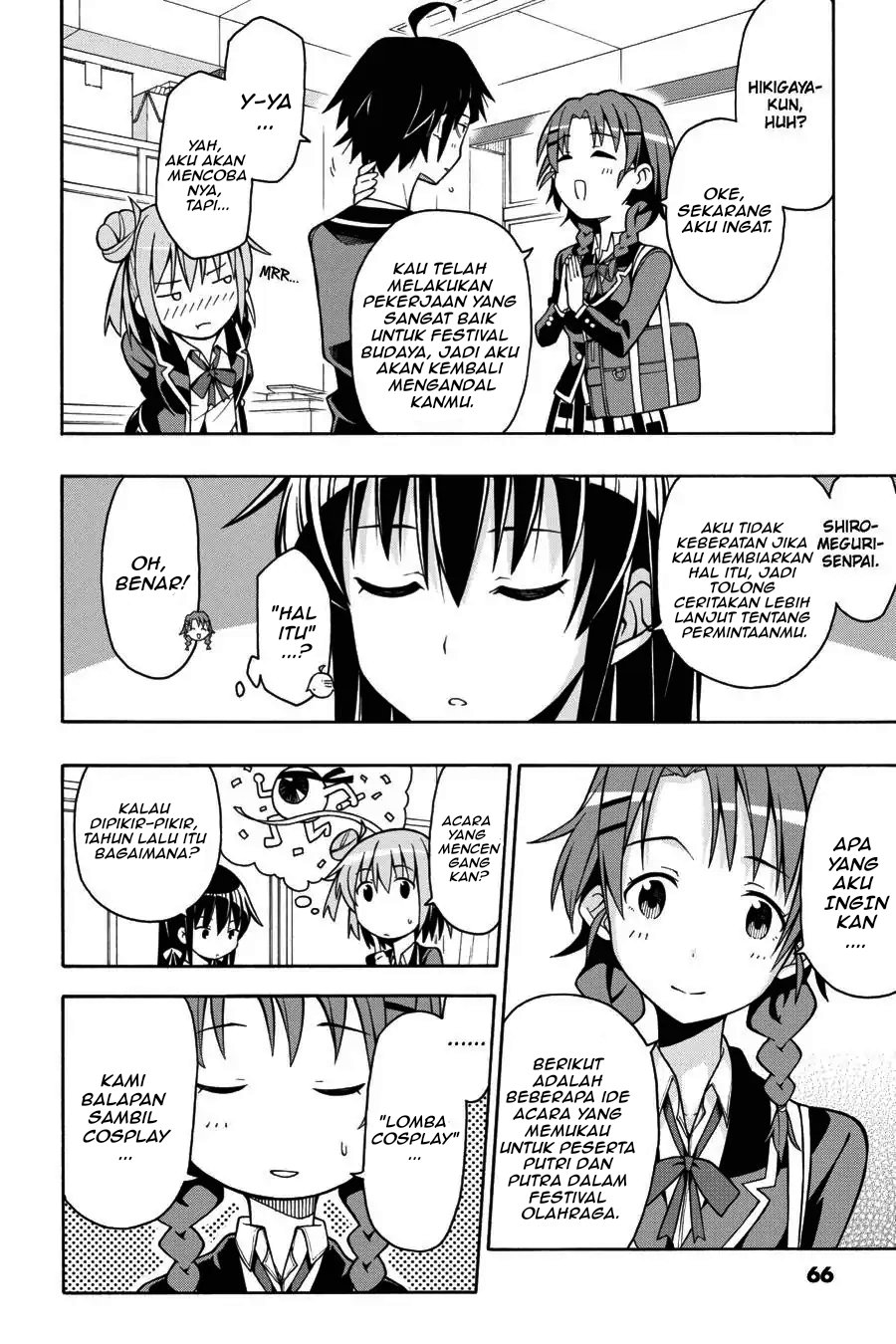 Baca Yahari Ore no Seishun Love Come wa Machigatteiru Chapter 43 Bahasa Indonesia page 22