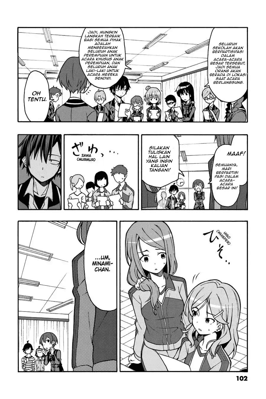 Baca Yahari Ore no Seishun Love Come wa Machigatteiru Chapter 44 Bahasa Indonesia page 36
