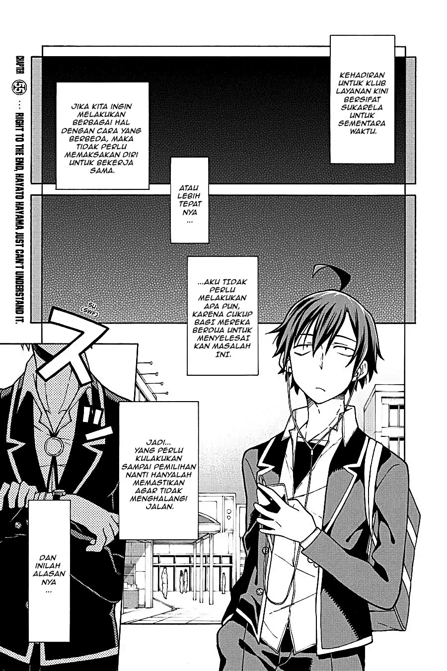 Yahari Ore no Seishun Love Come wa Machigatteiru Chapter 54 - Page 1