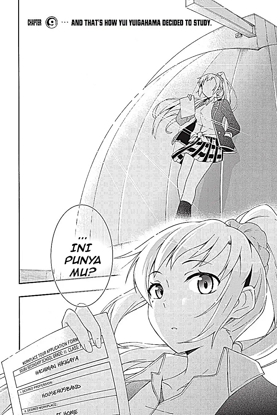 Yahari Ore no Seishun Love Come wa Machigatteiru Chapter 9.1 - Page 2