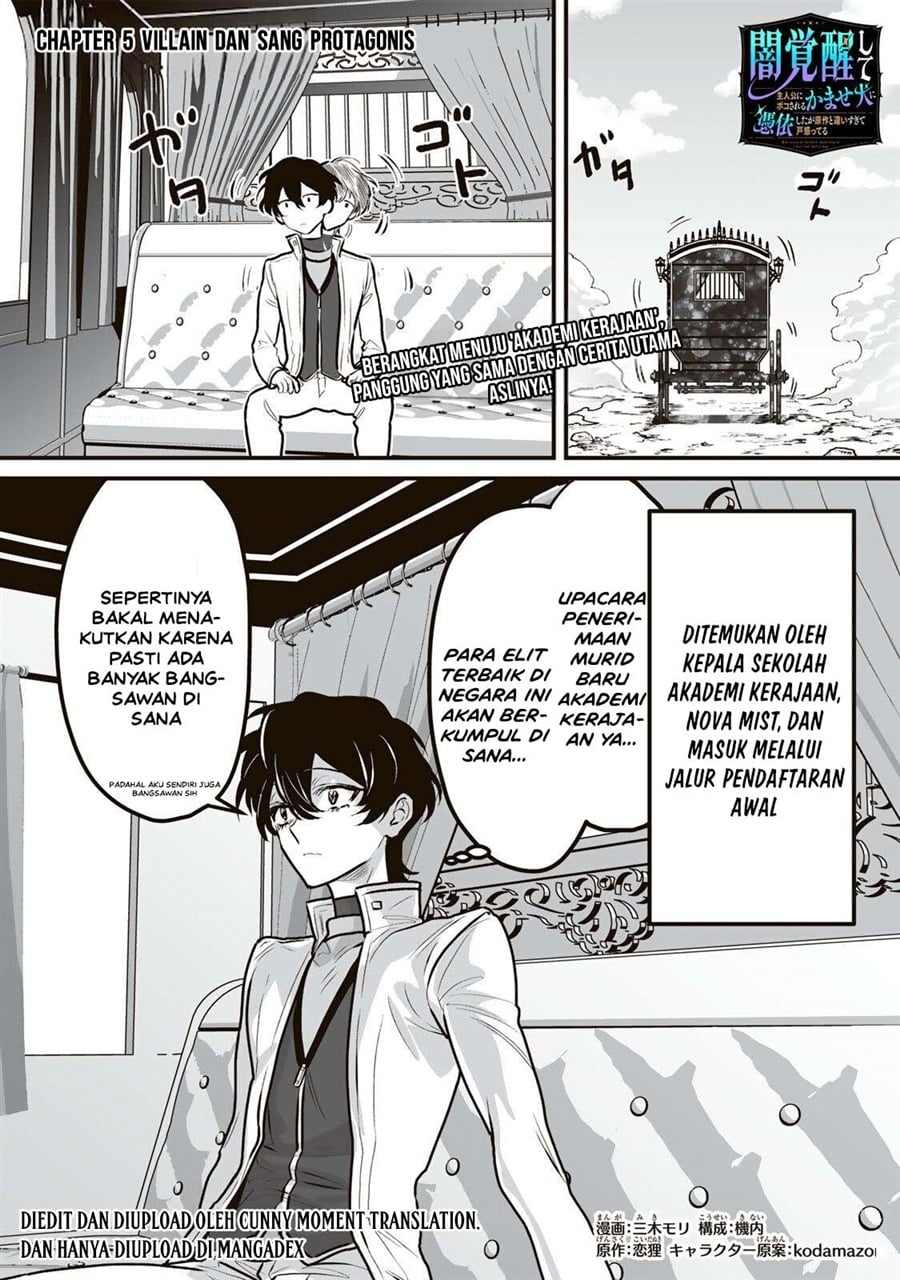 Yami Kakusei Shite Shujinkou ni Bokosareru Kamaseinu ni Hyoui Shita ga Gensaku to Chigaisugite Tomadotteru Chapter 5 - Page 1