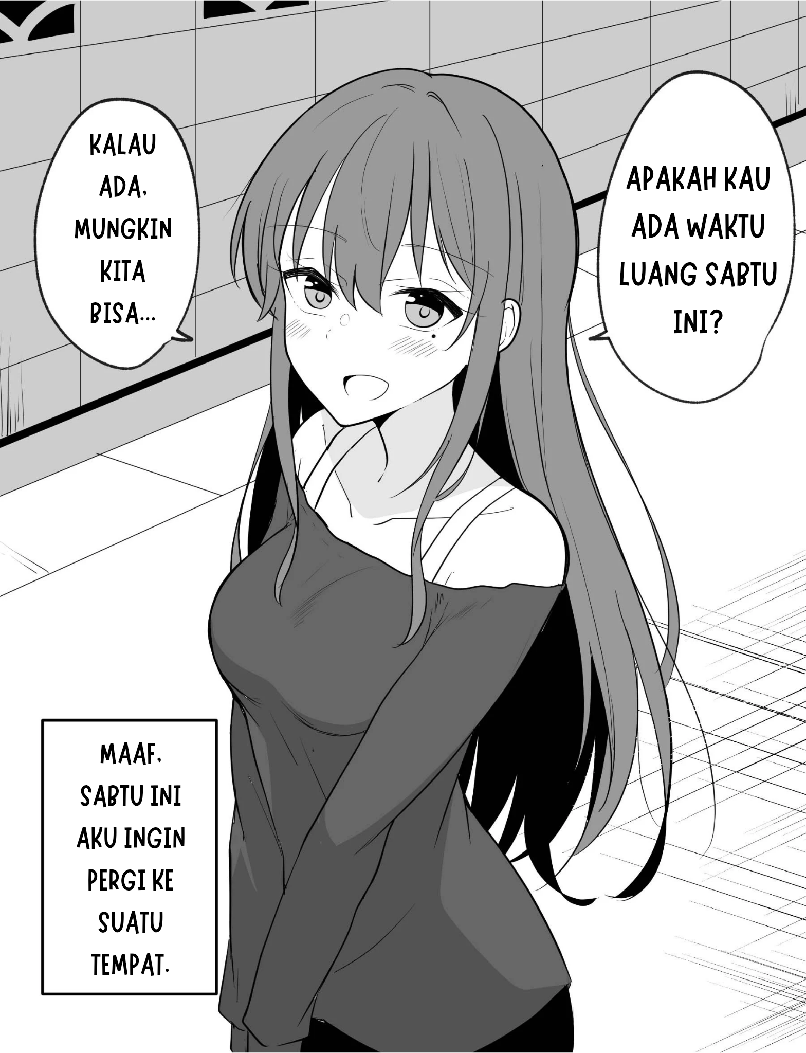 Baca Yandere no You de Yandere ja Nai Chotto Dake Yandere na Onnanoko - Chapter 6 halaman 1
