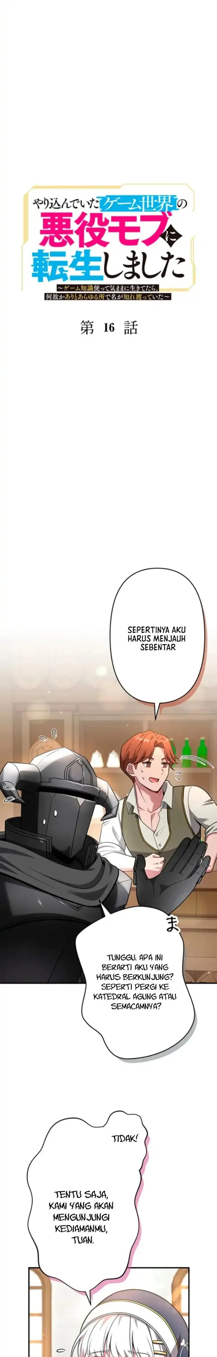 Baca Yarikon de Ita Game Sekai no Akuyaku Mob ni Tensei Shimashita ~Game Chishiki Tsukatte Kimama ni Iki Tetara, Nazeka Aritoarayuru Tokoro de na ga Shirewatatte Ita~ - Chapter 16 halaman 2