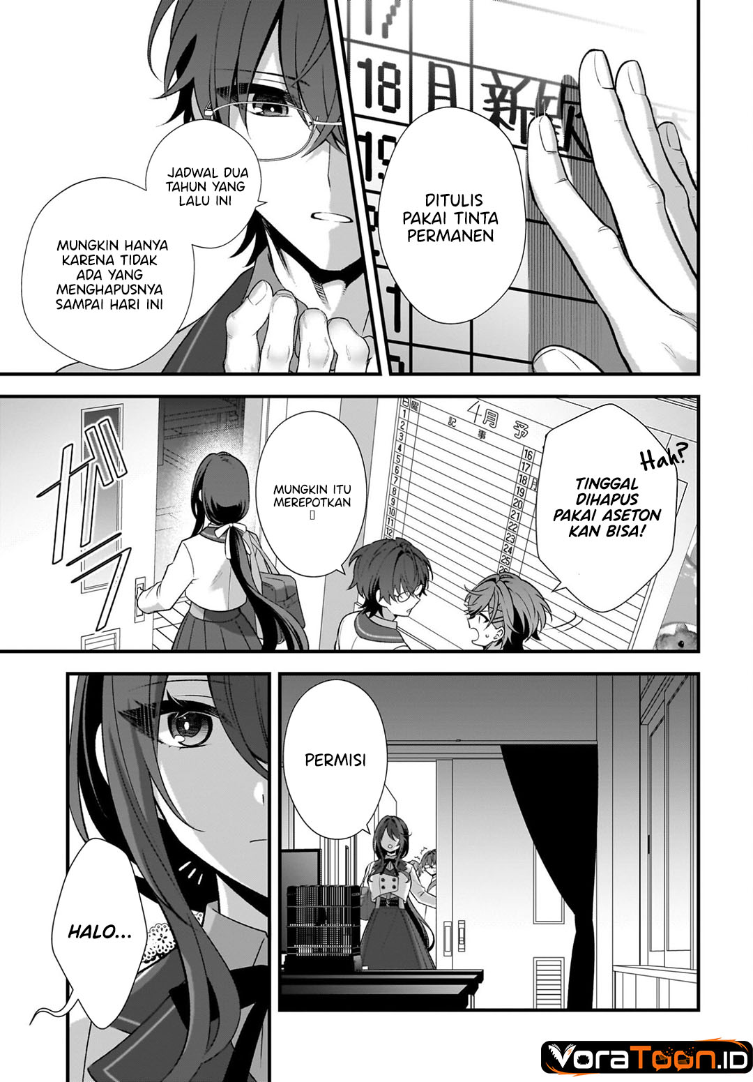 Halaman 10 dari Yotte, Hatsukoi wa Shoumei sareta. Delta to Gamma no Rigakubu Note Chapter 5