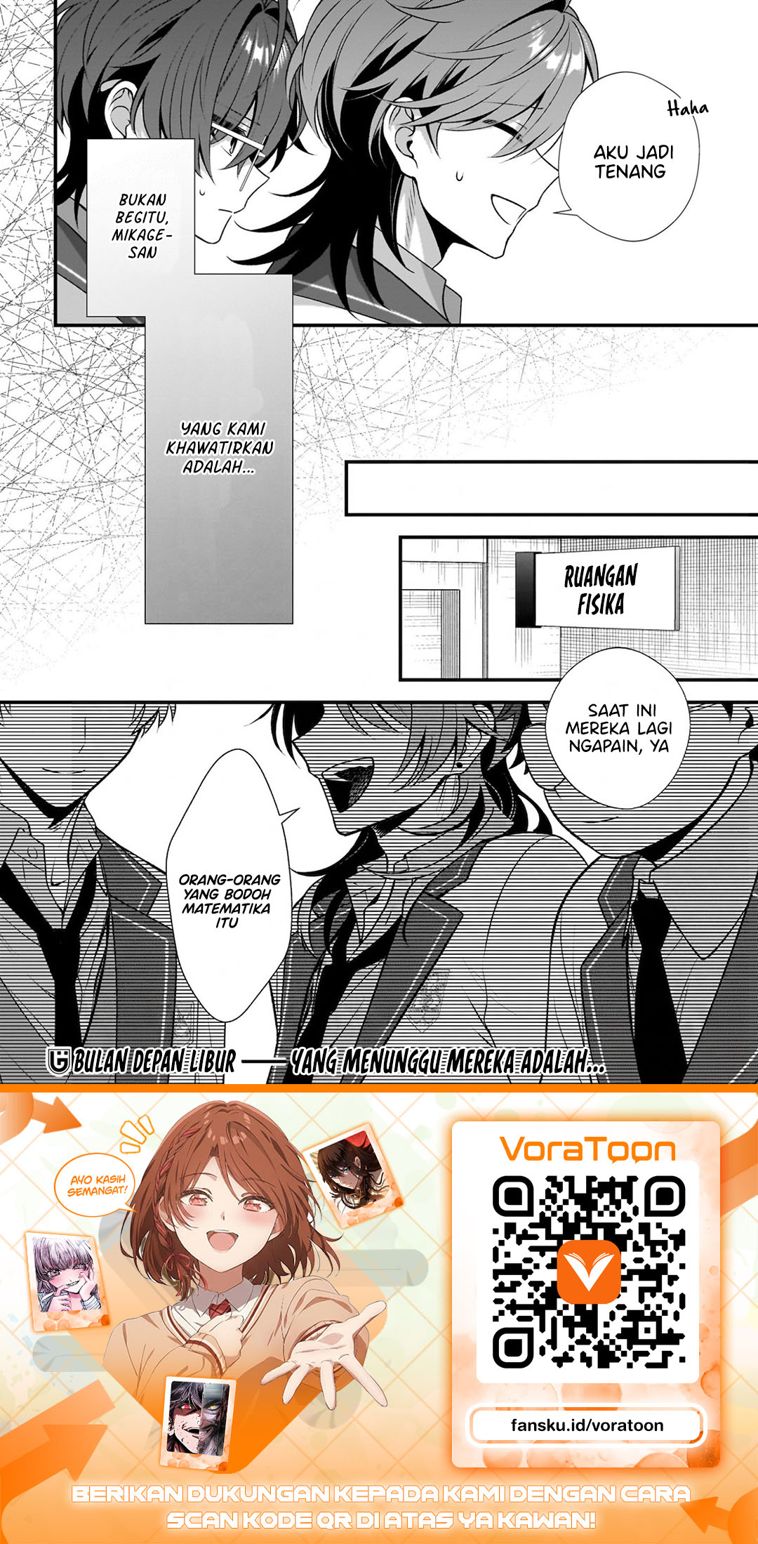 Halaman 29 dari Yotte, Hatsukoi wa Shoumei sareta. Delta to Gamma no Rigakubu Note Chapter 5