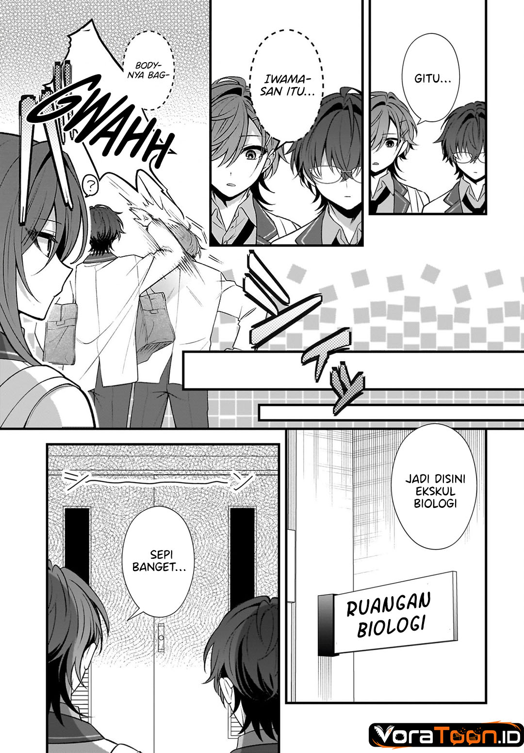 Halaman 6 dari Yotte, Hatsukoi wa Shoumei sareta. Delta to Gamma no Rigakubu Note Chapter 5