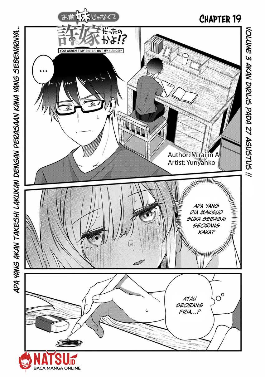 Baca Omae Imouto Janakute Iinazuke Datta no ka yo!? - Chapter 19 halaman 2