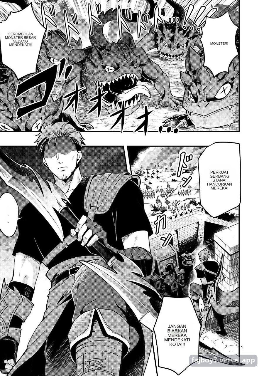 Baca Yuusha ni Narenakatta Ossan Kyuuhei, Jinrui no Shugosha to Naru Chapter 1.1 Bahasa Indonesia page 12