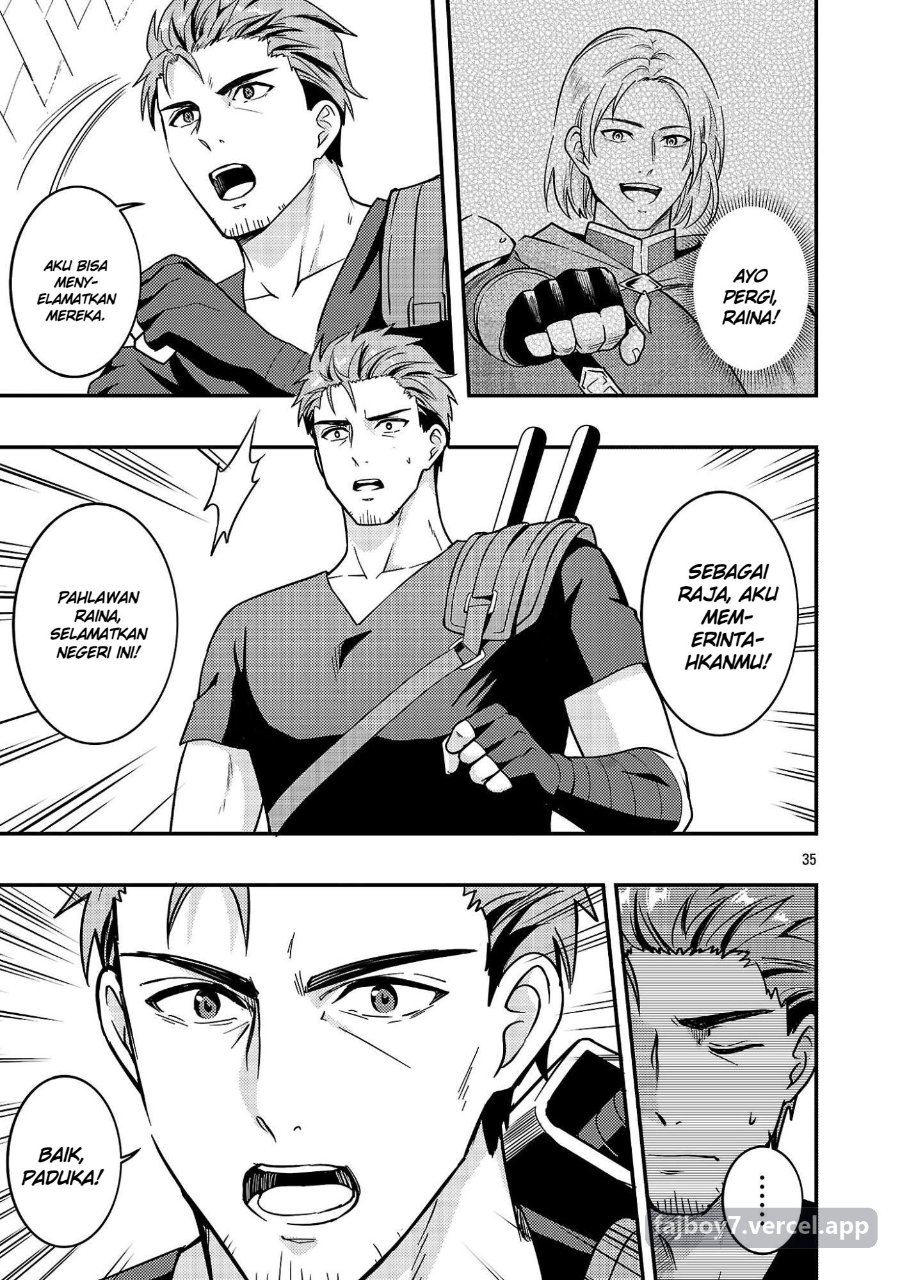 Baca Yuusha ni Narenakatta Ossan Kyuuhei, Jinrui no Shugosha to Naru Chapter 1.2 Bahasa Indonesia page 42