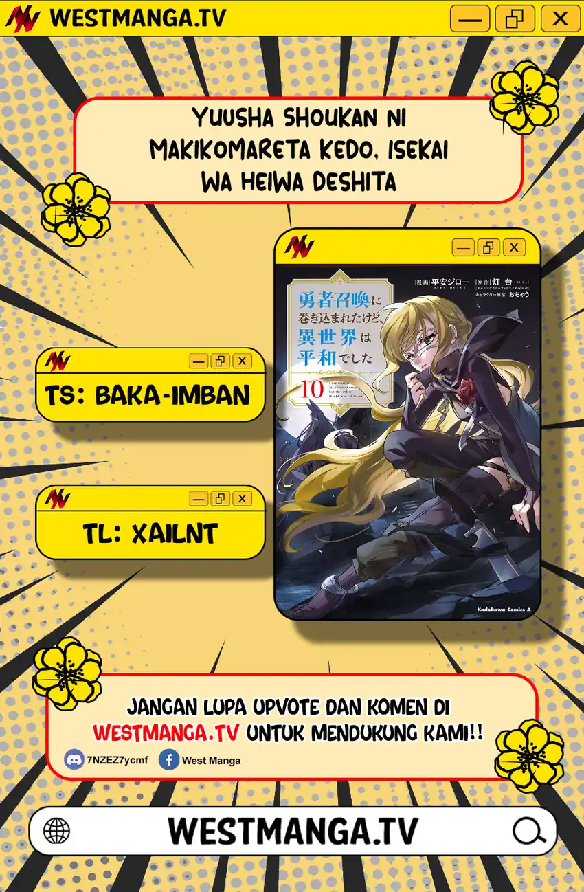 Baca Yuusha Shoukan ni Makikomareta kedo, Isekai wa Heiwa deshita - Chapter 65 halaman 3