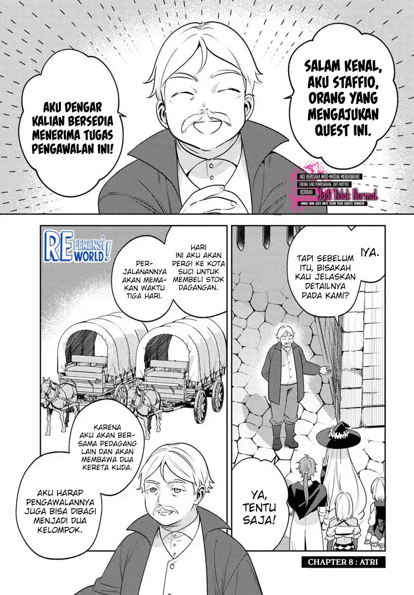 Baca Zenmetsu End o Shi ni Monogurui de Kaihi Shita. Party ga Yanda. - Chapter 8.1 halaman 2